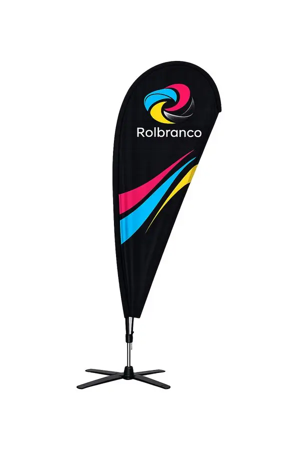 Fly Banner em forma de gota personalizado